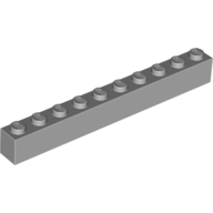 Lego kostka (kostička) 1x10, světle modro šedá (4211521)